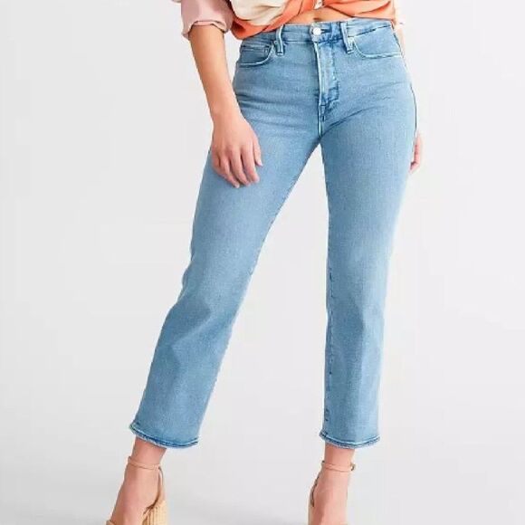 GOOD AMERICAN Jeans, 8/29, Light Wash, Good straight, Ankle, Zipper fly, Pockets - Picture 15 of 15